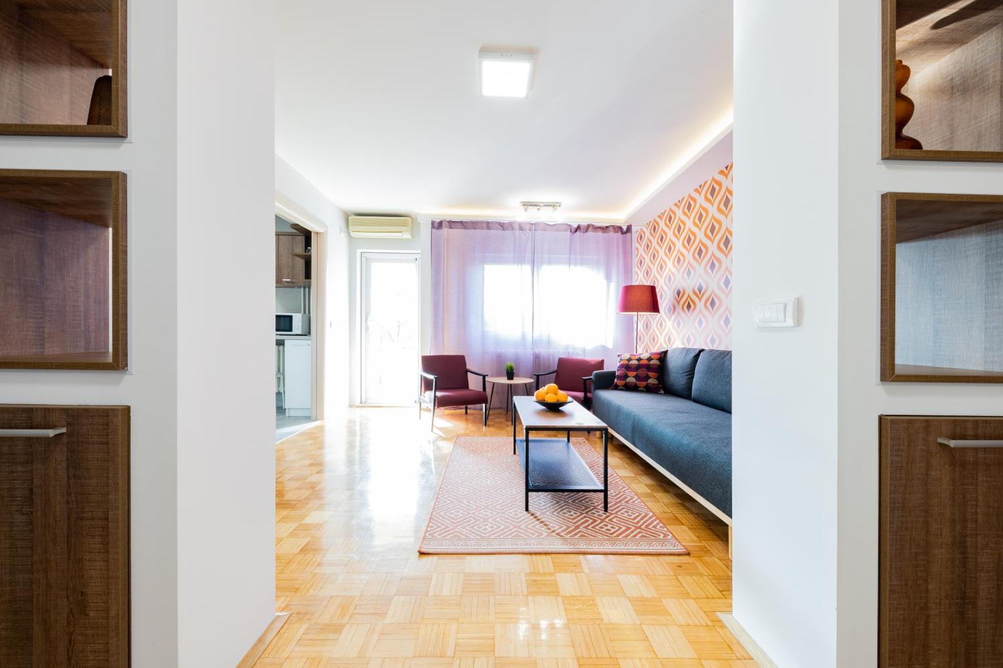 Апартаменты !Promo! Blue Amber Downtown-Free Private Garage-Fast Wi-Fi Нови-Сад Экстерьер фото